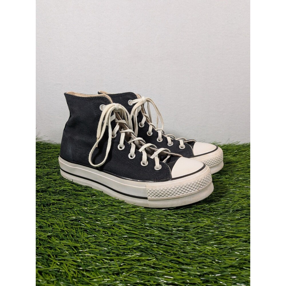 CONVERSE All Star Platform High Top Canvas  Women’s Black Size 8